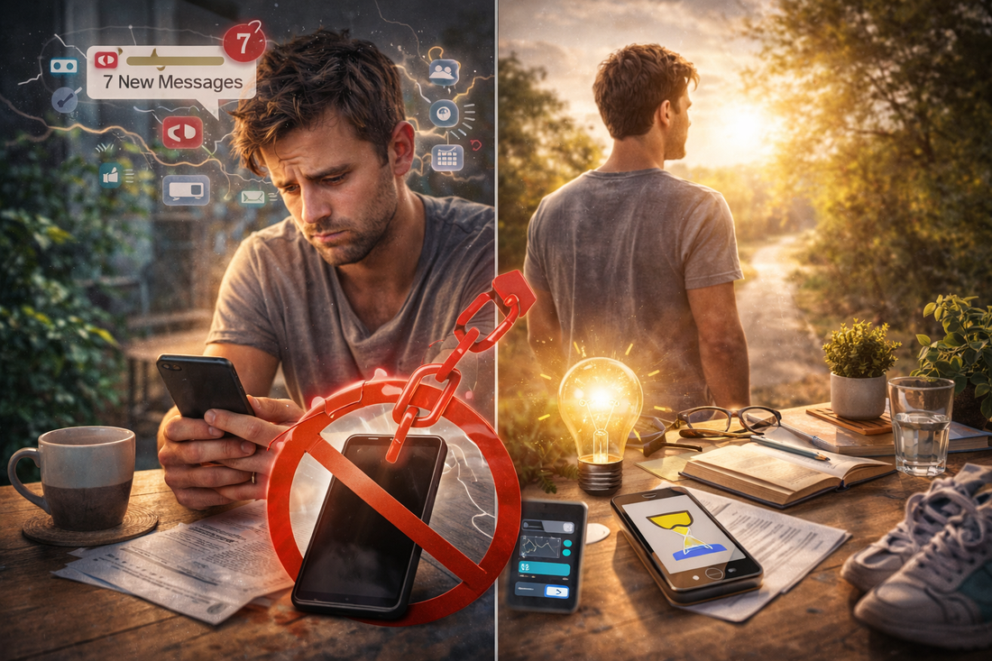 Kaip sumažinti telefono naudojimą ir atgauti fokusą