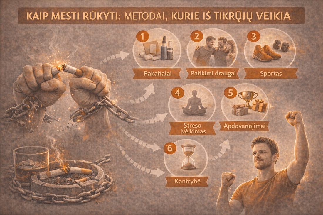 Kaip mesti rūkyti: metodai, kurie iš tikrųjų veikia