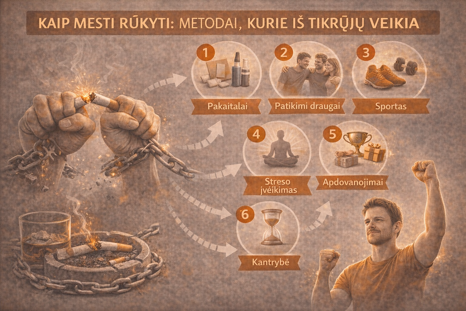 Kaip mesti rūkyti: metodai, kurie iš tikrųjų veikia