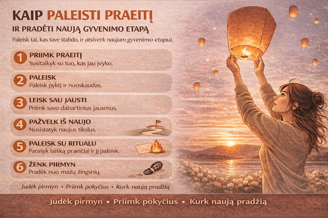 Kaip paleisti praeitį ir pradėti naują gyvenimo etapą
