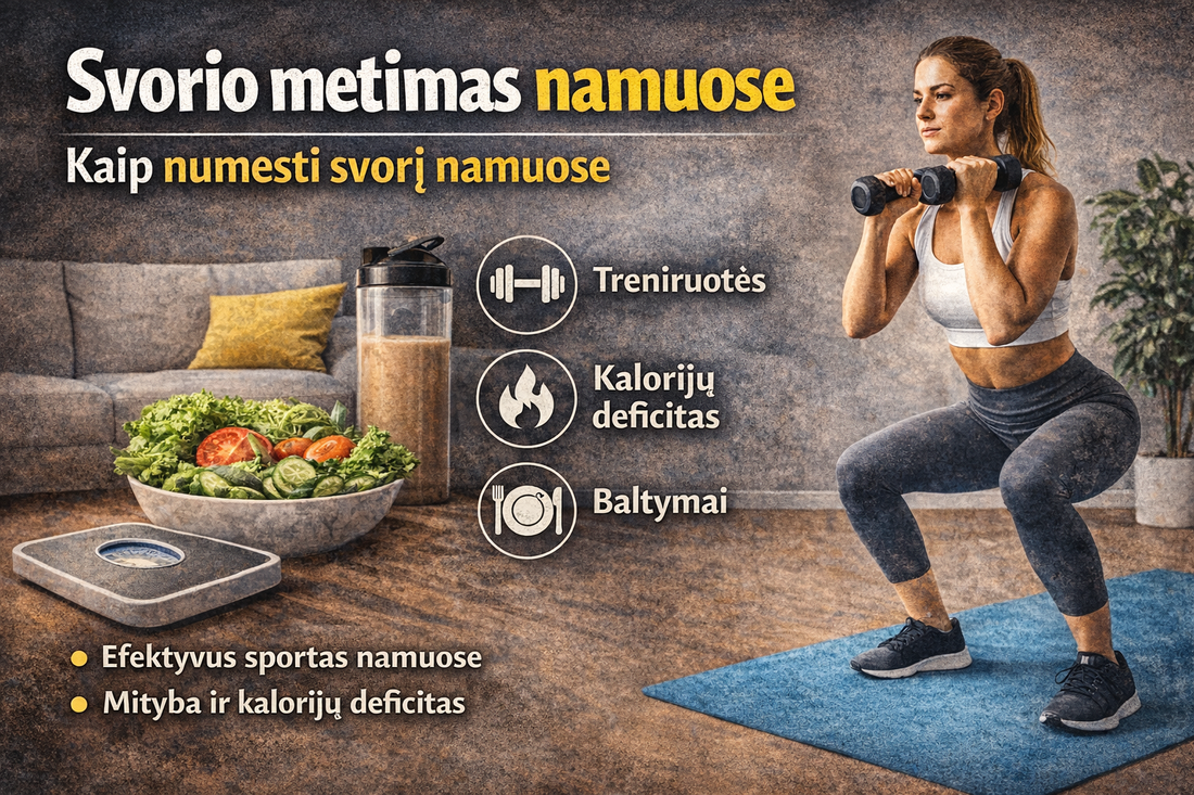 Kaip numesti svorį namuose – realūs žingsniai ir moksliniai principai
