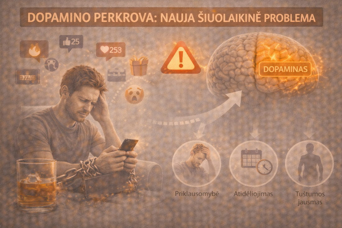 Dopamino perkrova: nauja šiuolaikinė problema