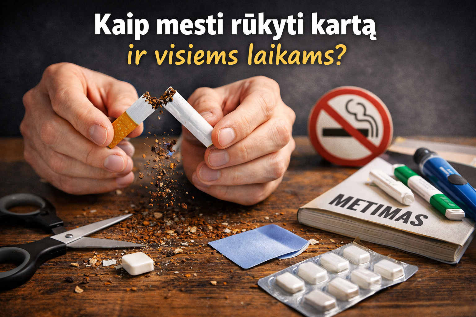 Kaip mesti rūkyti kartą ir visiems laikams?