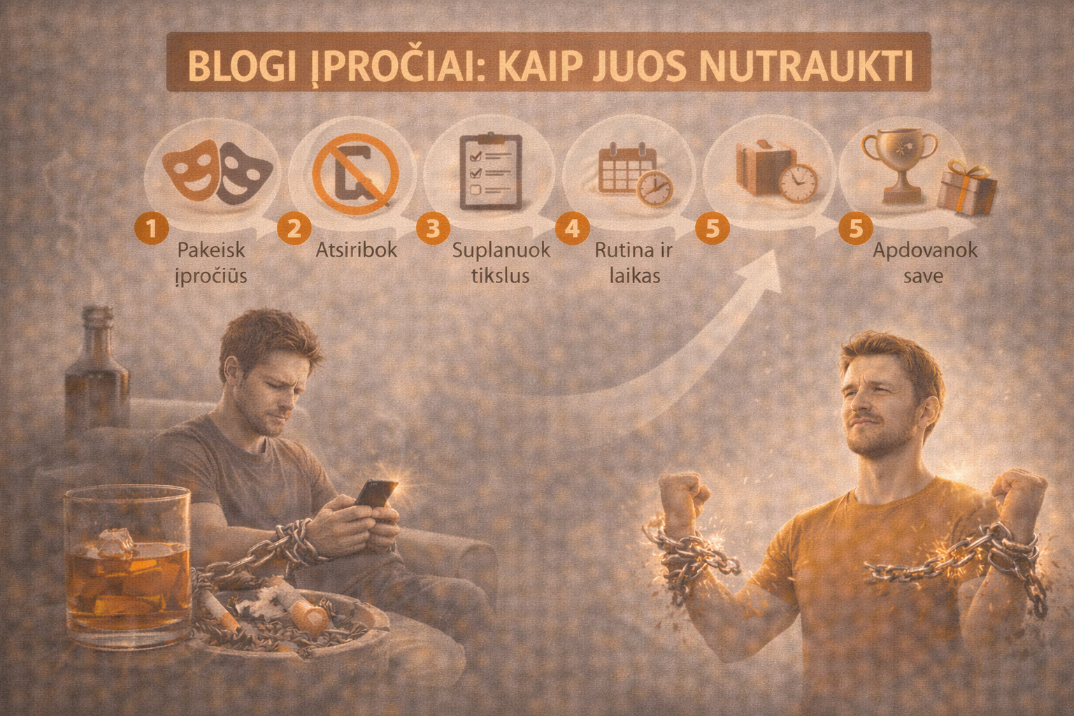 Blogi įpročiai: kaip juos nutraukti