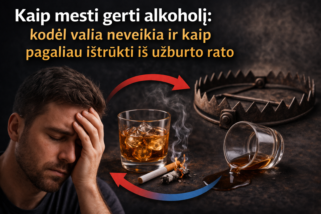Kaip mesti gerti alkoholį: kodėl valia neveikia ir kaip pagaliau ištrūkti iš užburto rato