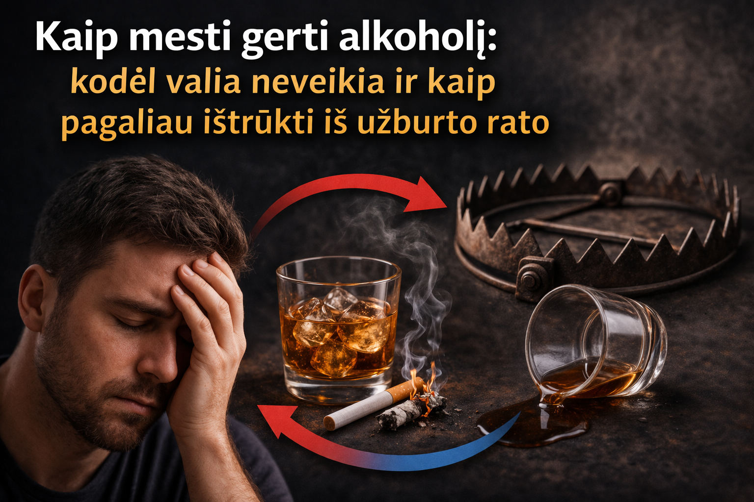 Kaip mesti gerti alkoholį: kodėl valia neveikia ir kaip pagaliau ištrūkti iš užburto rato
