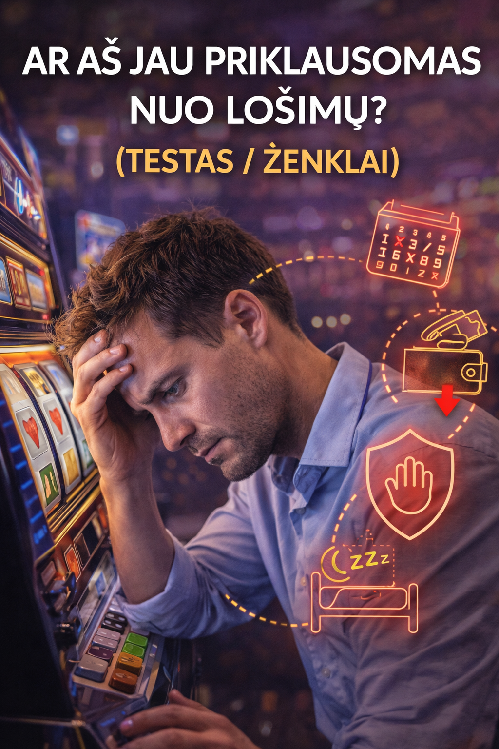 Ar aš jau priklausomas nuo lošimų? (testas / ženklai)