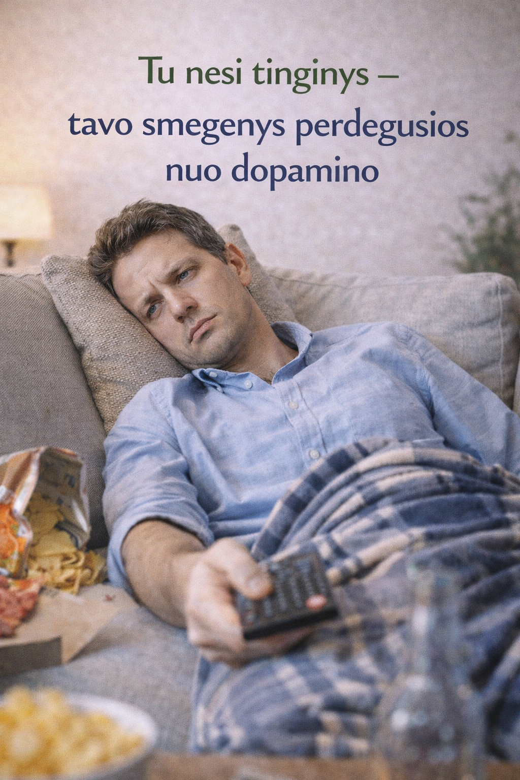 Tu nesi tinginys – tavo smegenys perdegusios nuo dopamino