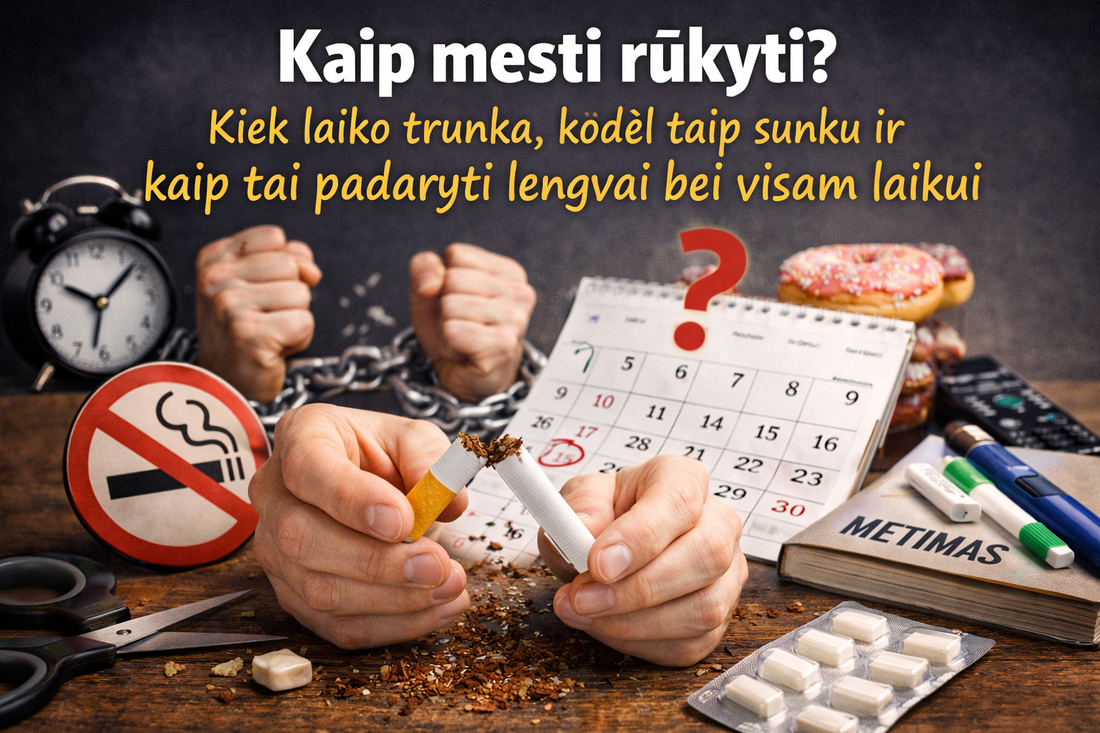 Kaip mesti rūkyti? Kiek laiko trunka, kodėl taip sunku ir kaip tai padaryti lengvai bei visam laikui