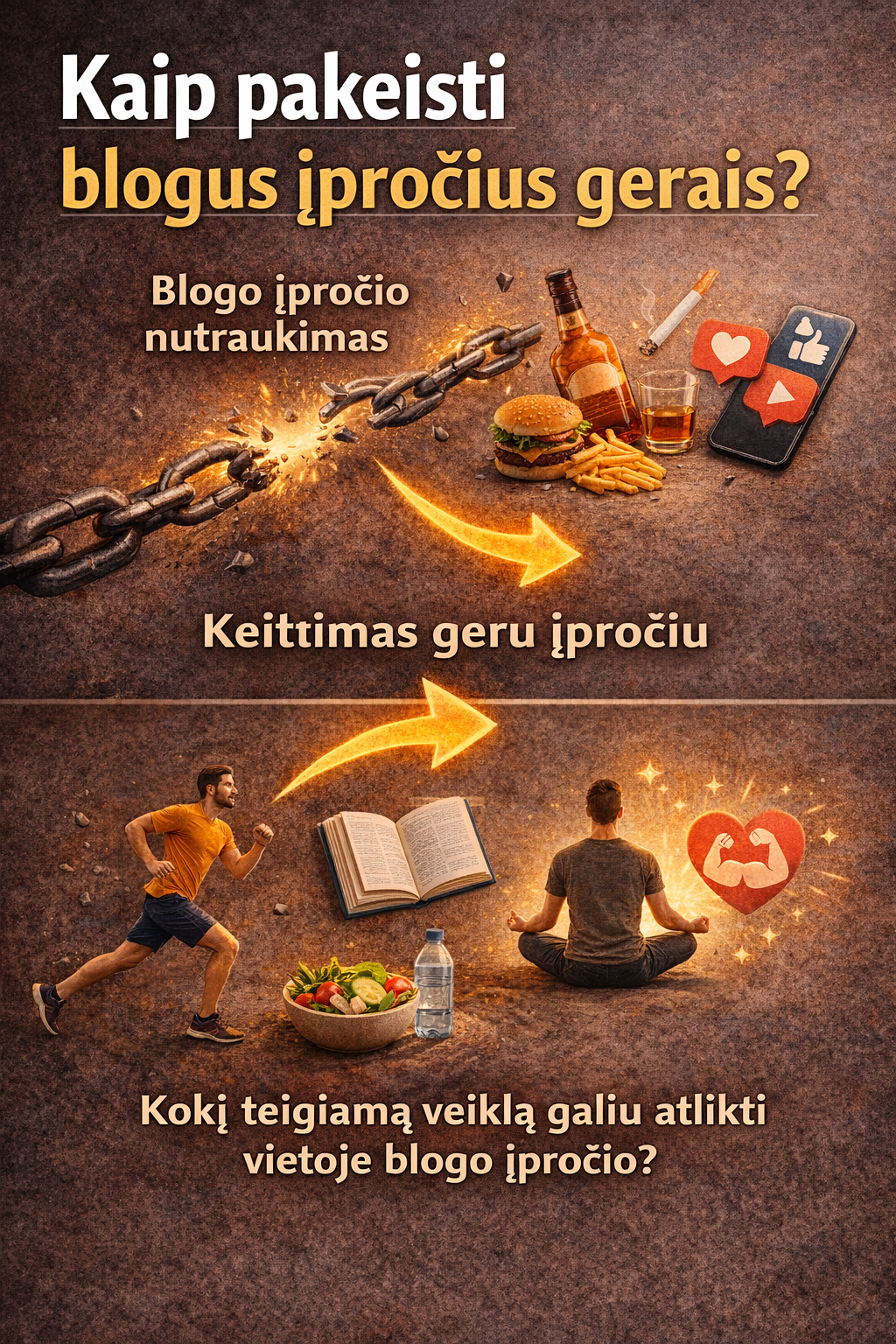 Kaip pakeisti blogus įpročius gerais